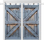 Farmhouse Wood Grain Bathroom Curtains 63 Inch Length, Window Curtains Tab Top by Unknown