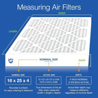 Nordic Pure 16x25x4 Pleated Air Filters MERV 13 Plus Carbon 6 Pack - Image 2