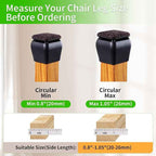 16PCS Small Chair Leg Floor Protectors, 3/4 inch Chair Leg Caps Covers Silicone