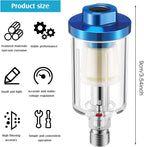 Pack of 6 Small Water Oil Separator Filter 1/4 Inch NPT Inlet and Outlet Air - Image 2