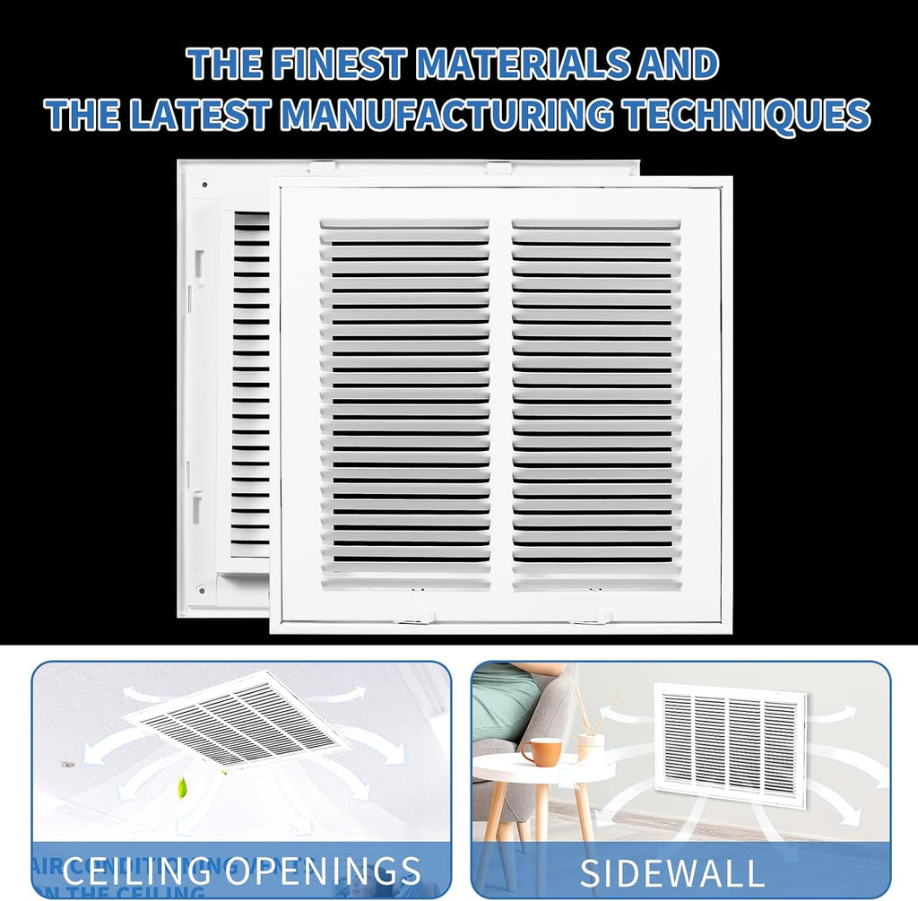 12x12 Return Air Grille [Duct Opening Size],Return Air Vent Cover for