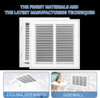 12x12 Return Air Grille [Duct Opening Size],Return Air Vent Cover for