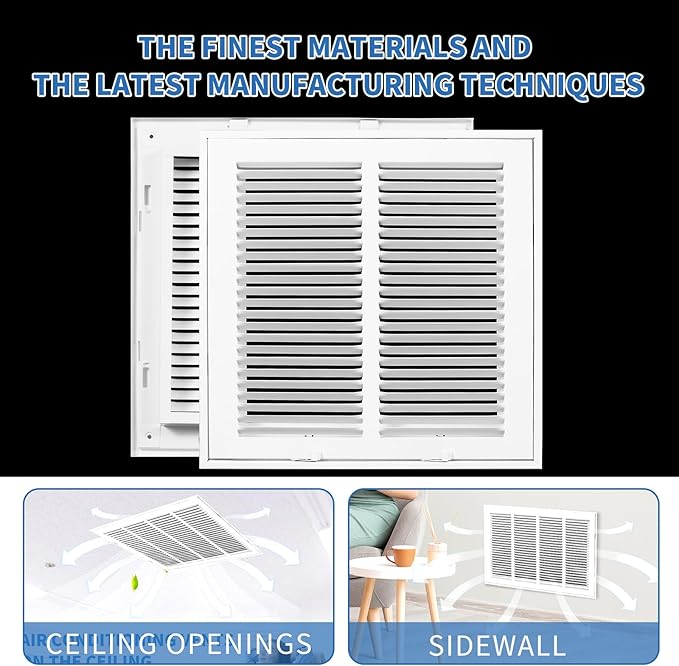 14x14 Return Air Grille, Return Air Vent Cover - Image 5