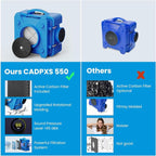 CADPXS Shield-550 Air Scrubber, Negative Machine Airbourne Cleaner HEPA - Image 9