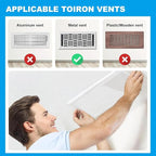 4-Pack White Strong Magnetic Vent Covers 7x13 Inch - Image 4