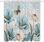 Spring Floral Living Room Curtains 96 Inch Length, Window Curtains Tab Top by Unknown