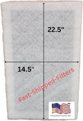 Fast-Shipped-Filters 1 Pack 16x25 Replacement Filter Pads Designed to Fit by Unknown