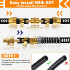 32PCS Brass DOT Air Brake Hose End Fitting Kit - Image 4