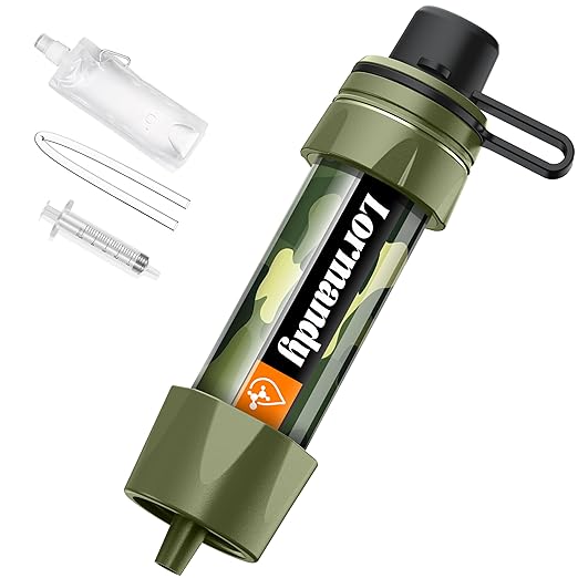 Straw Water Filter by Lormandy