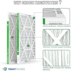 16x20x1 Air Filter 4 Pack, Durable MERV 8 Pleated Home HVAC AC Furnace Filters - Image 3
