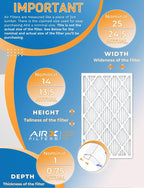 14x25x1 Air Filter MERV 13 Rating, 12 Pack of Furnace Filters Comparable to MPR - Image 2