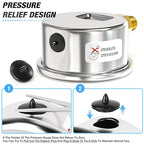 MEANLIN MEASURE 0~60Psi Dry Pressure Gauge Stainless Steel 1/8" NPT 2" FACE - Image 6