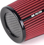 3" 3.5" 4" Inlet Car Replacement Cold Air Intake Filter 76mm 89mm 102mm 3 Sizes - Image 7