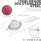 Homestia 3.3" Fine Mesh Strainer - Image 4
