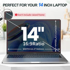 2Pack Magnetic 14 Inch Laptop Privacy Screen 16:9 Aspect Ratio, Removable - Image 6