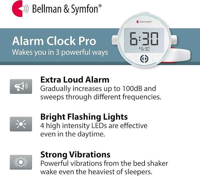 Bellman & Symfon Vibrating Alarm Clock Pro