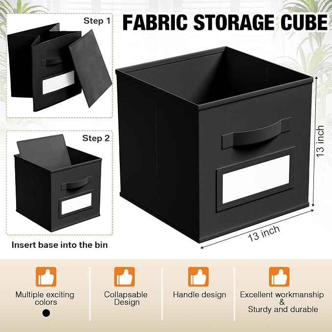 10 Pcs Fabric Storage Cubes