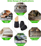 16PCS Extra Small Chair Leg Floor Protectors, Chair Leg Protector - Image 8