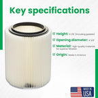 17816-9 -17816 Craftsman & Ridgid Replacement Filter by Kopach, 1 Pack - Image 4