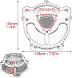 HDBUBALUS Motorcycle Air Filter Cleaner Intake Filter System Kit - Image 5