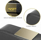 SANZIE Luxury Leather Tray Desktop Storage Catchall Organizer Decorative Tray