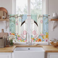 Easter Kitchen Curtains 45 Inch Long 2 Panel Set, Rod Pocket Window Treatment by Unknown