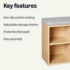 Amazon Basics Shoe Storage Bench
