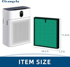 4 Pack HY4866 Air Purifier Replacement Filter Compatible - Image 3