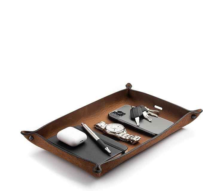 Main Street Forge Leather Valet Tray