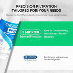 PUREPLUS 5 Micron 20" x 2.5" Whole House Sediment Home Water Filter, 20-inch - Image 2