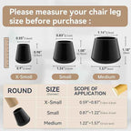 24PCS Extra Small Chair Leg Floor Protectors