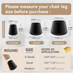 24PCS Upgraded Silicone Chair Leg Floor Protectors