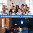 Loud Flash Doorbell with 7 Colors of Bright Light and 4 Volumes, Wireless