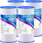 PUREPLUS 50 Micron 10" x 4.5" Extra Coarse Pleated Sediment Filter by PUREPLUS