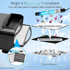 Turtle Tank Filter Aquarium Filter w/ Detachable U-V Light - Image 4