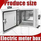 Electrical Box 12 x 12 x 8 Inch Indoor Outdoor Electrical Enclosure Box Steel - Image 2