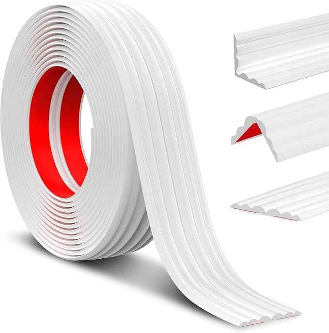 Wall Corner Protector Peel and Stick Wall Molding Trim Flexible Corner Guard