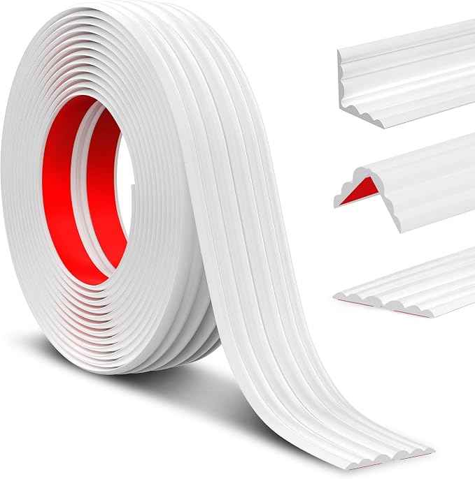 Wall Corner Protector Peel and Stick Wall Molding Trim Flexible Corner Guard