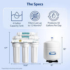 APEC Water Systems ROES-50 Essence Series Top Tier 5-Stage WQA Certified Ultra - Image 7