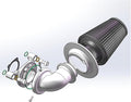 Big Sucker cone Air filter intake by ForHarleyAccessories
