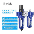 NANPU 3/8" NPT Compressed Air Filter Regulator Lubricator, Zinc Alloy, 5 Micron - Image 5