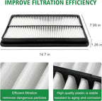 2PCS Cabin Engine Air Filter JM802 JM726A Kits Fits - Image 5