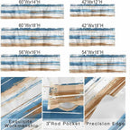 Vintage Blue Valances for Windows, 1 Panel - Image 9