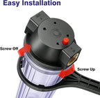 Geekpure 10-Inch Whole House Slim Water Filter Housing - Image 5