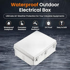 QILIPSU Waterproof Junction Box IP67 Outdoor Plastic Electrical Project - Image 2