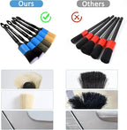6pcs Car Detailing Brush Set-2pcs Boars Hair Car Detailing Brushes, Leather - Image 6