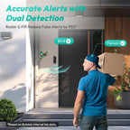 BOTSLAB Doorbell Camera Wireless, 5MP Video Doorbell, 180°Panoramic View