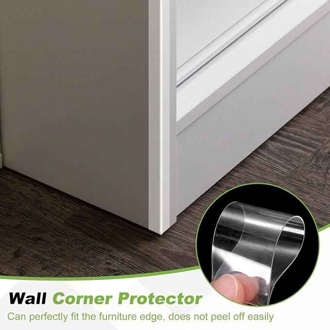 PATIKIL Clear Edge Protector Strip, 3 Roll 2 in x 32.8 ft Table Edge Protector