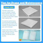 AQUANEAT 6-Pack Replacement Filter Sponge Pads, Aquarium Foam Insert Compatible - Image 5