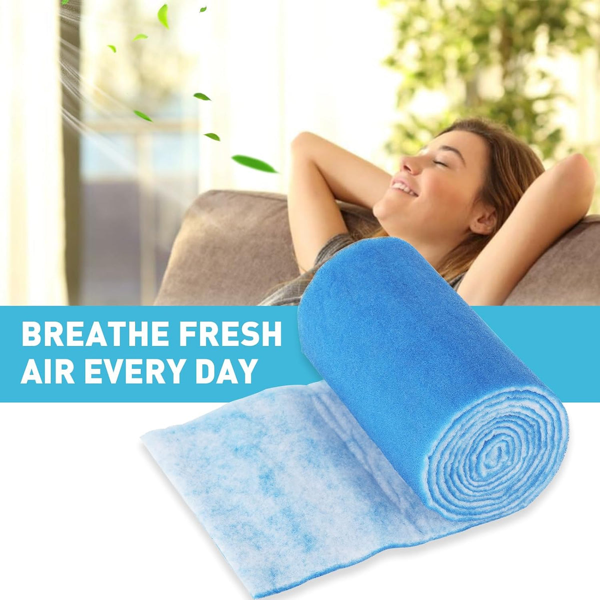 12"×140" Air Vent Filter for Home,AC & Floor Register Filter,MERV 8